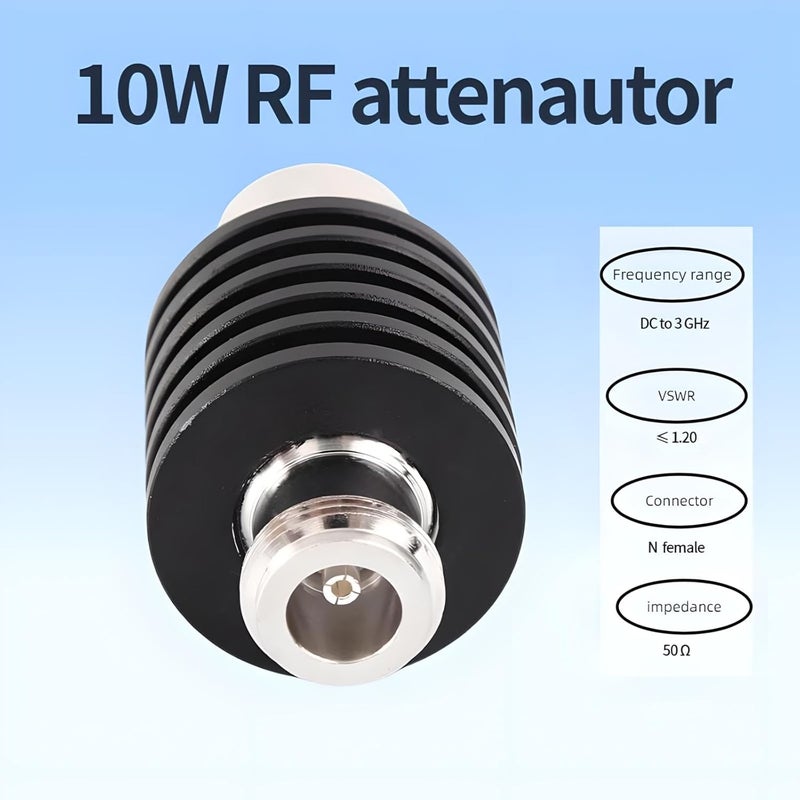 BECEN 10W 3DB Attenuator,N Type Male to Female 10 Watt 50 Ohm Attenuator DC to 3Ghz,RF Attenuator Coax for Testing Signal Control(3DB) - Image 5